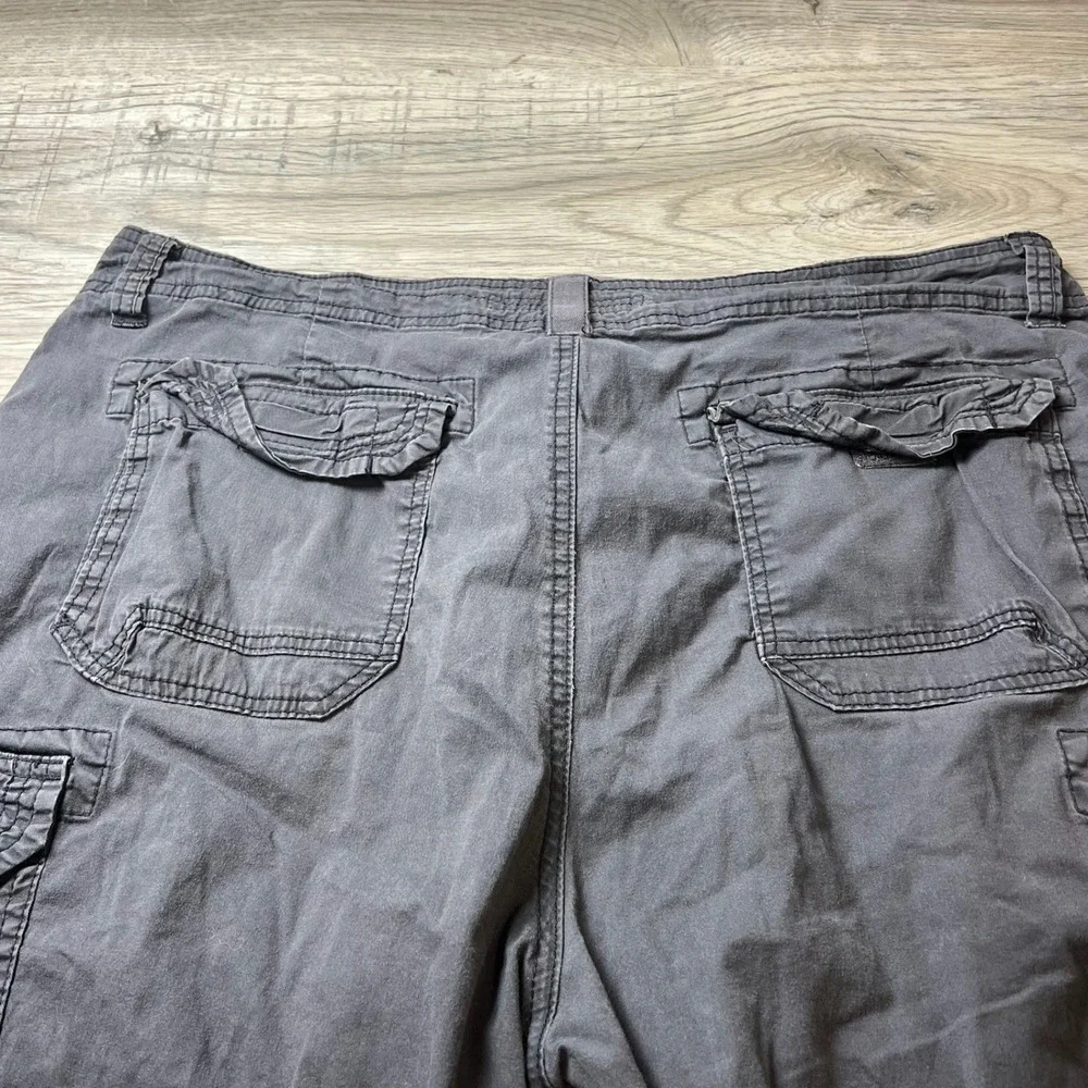 Unionbay Cargo‎ Shorts Mens 40 Black Stretch Utility Hiking Gorpcore Outdoors